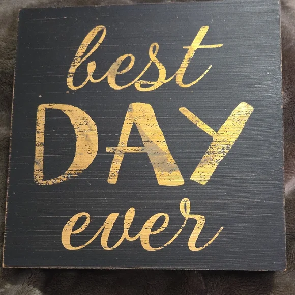 Gold and Black Inspirational Wall Art - Picture 1 of 1